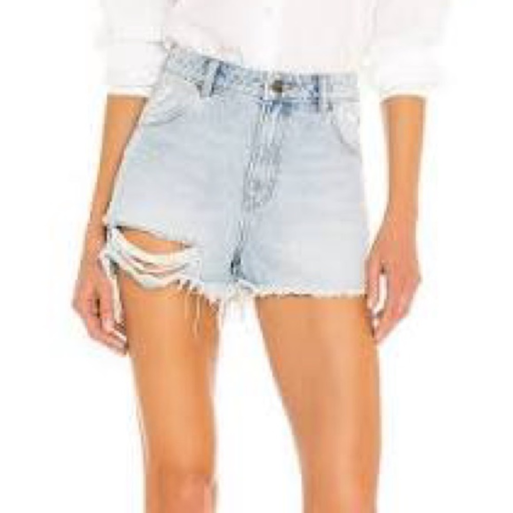 ROLLA'S Light Blue Duster Distressed Denim Shorts